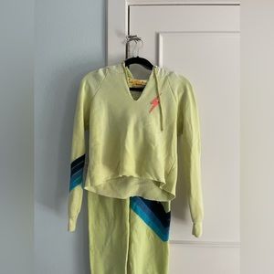 Aviator nation sweat shirt & sweet pants This is a small in teens
